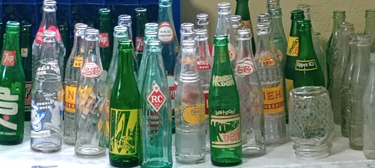 HUGE GLASS SODA BOTTLE COLLECTION