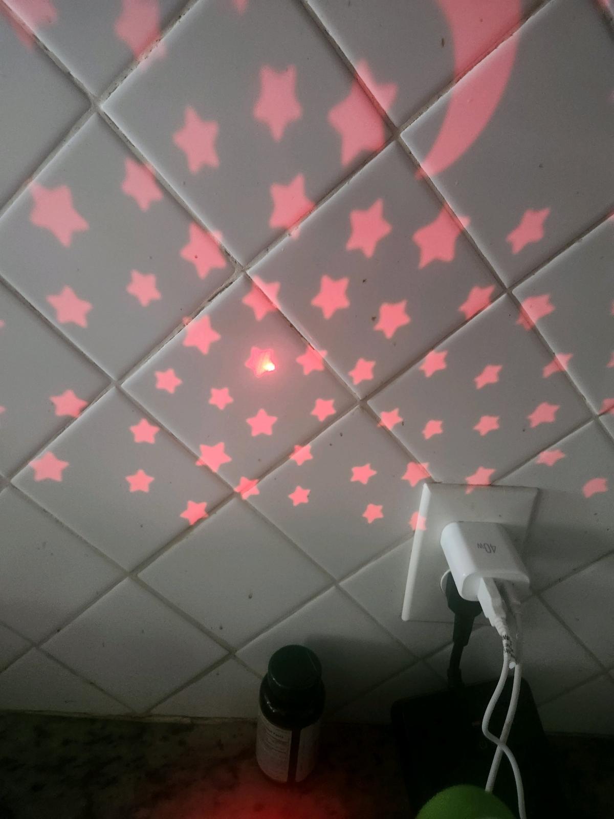 New changing colors sound projector light