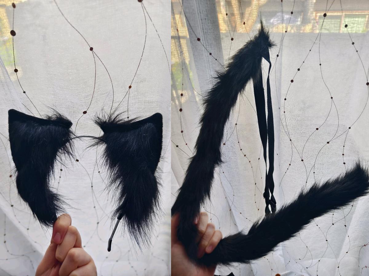 Cat ears and tail set