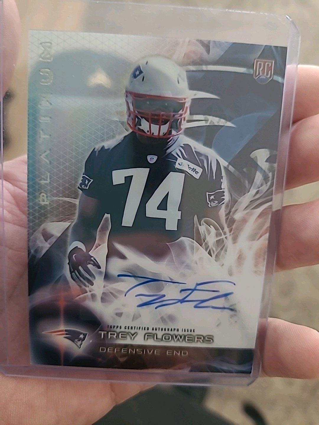 2015 Topps Certified Trey Flowers Autographed rookie card