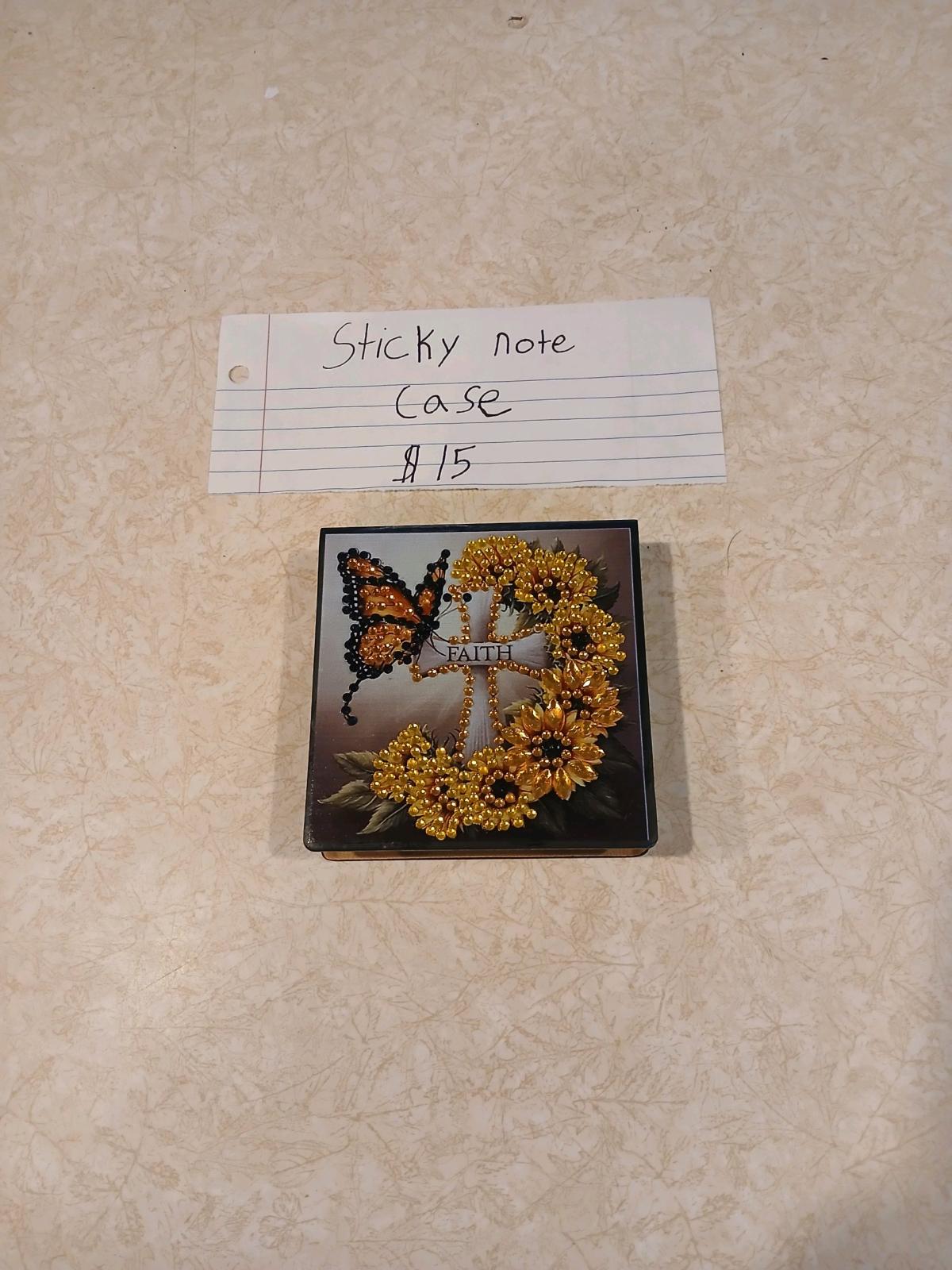 Diamond art sticky note case