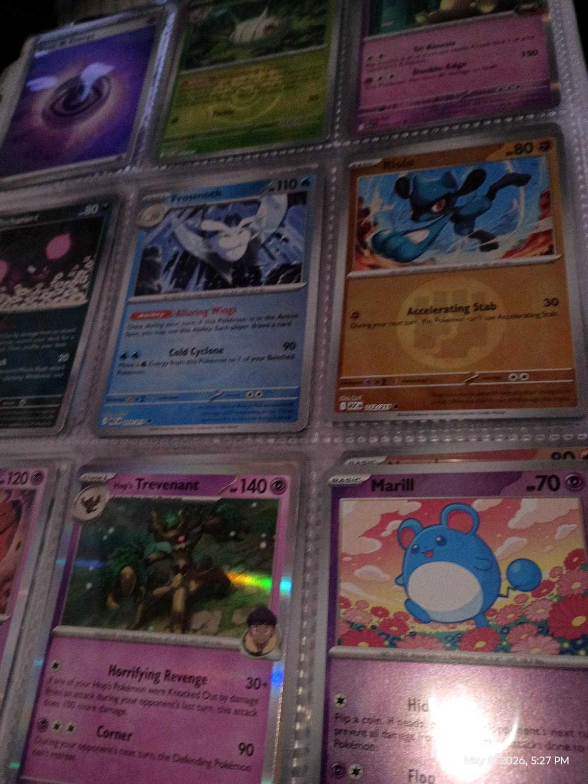 pokemon cards binder full and big box