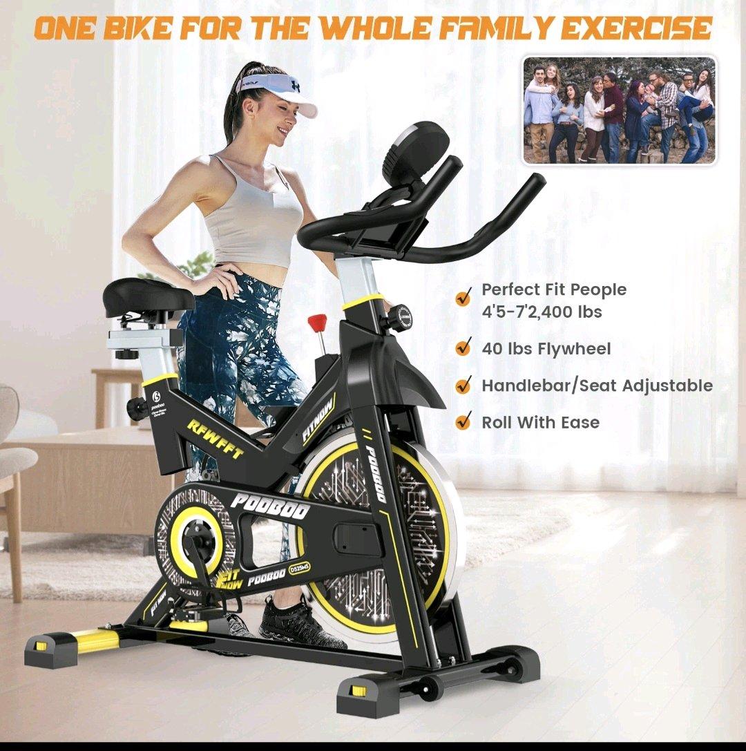 Indoor Exercise Bike Stationary Bike Cardio Workout Bike Fit