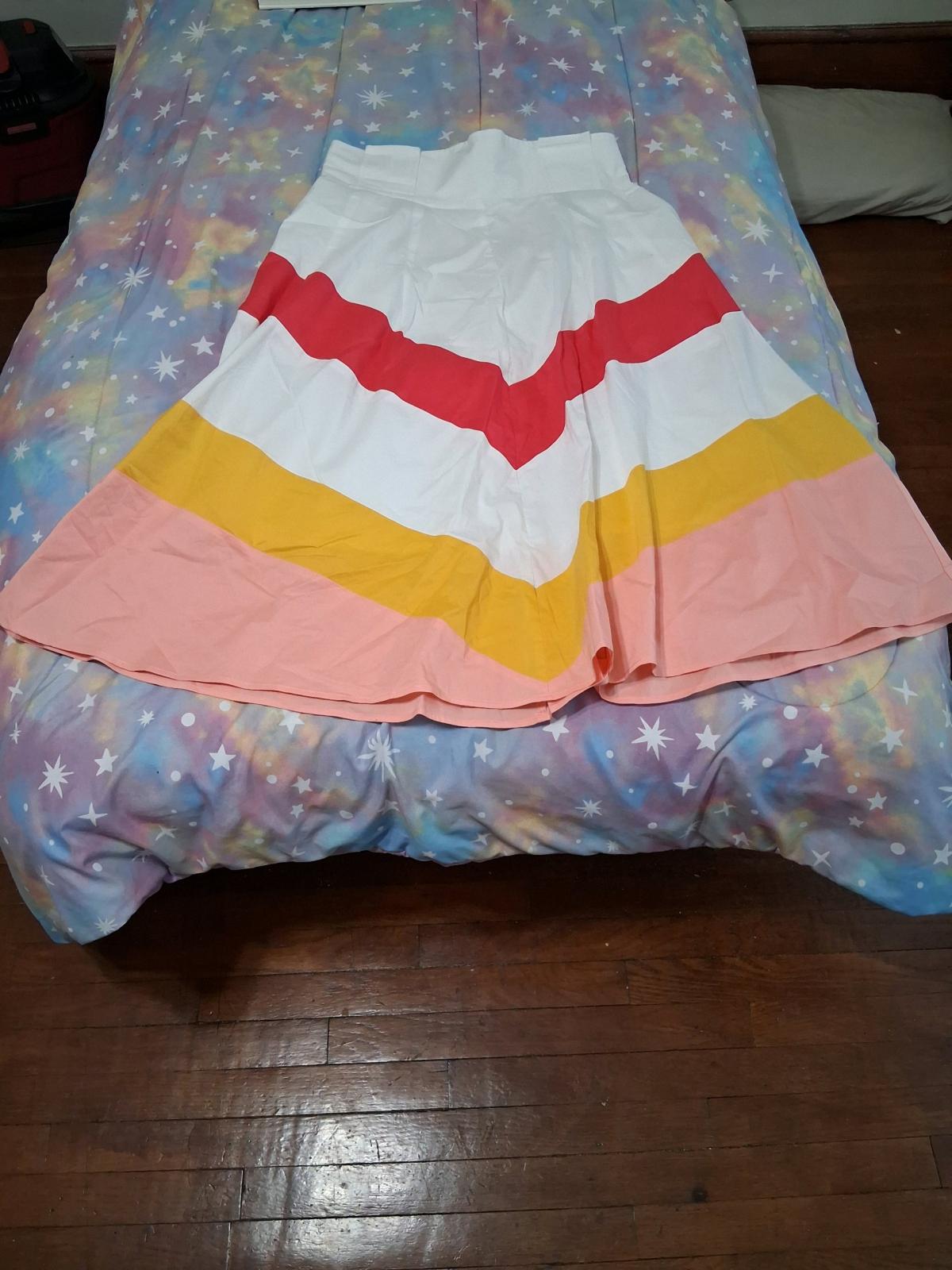 NYCO MULTICOLOR STRIPED SKIRT size 10
