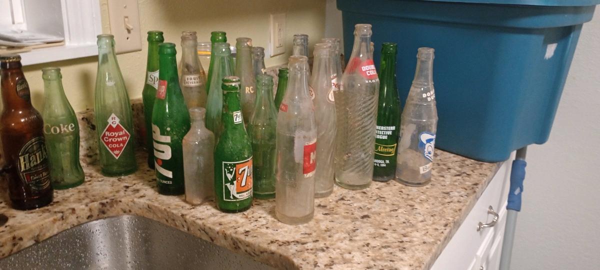 HUGE GLASS SODA BOTTLE COLLECTION