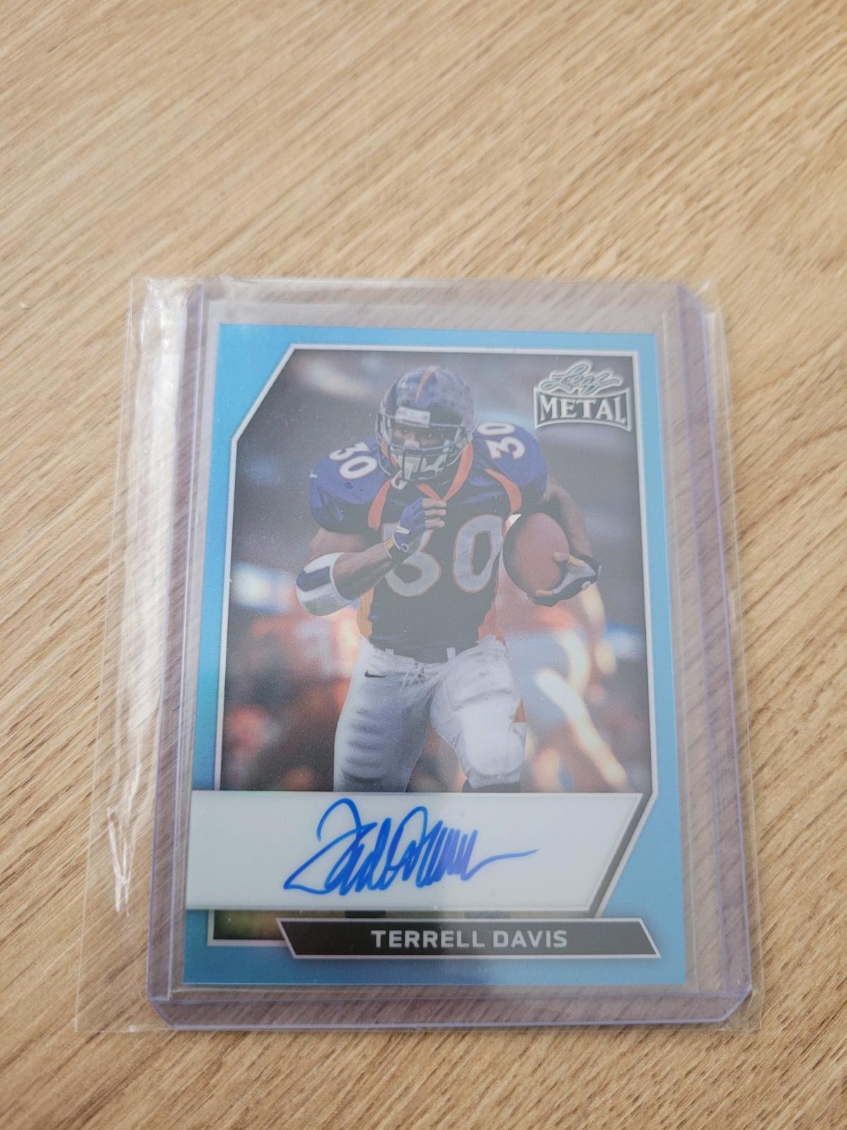 Terrell Davis Autographed card
