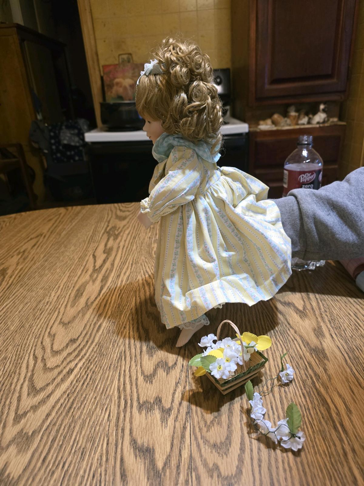 Daisy chain porcelain doll by Ashton drake