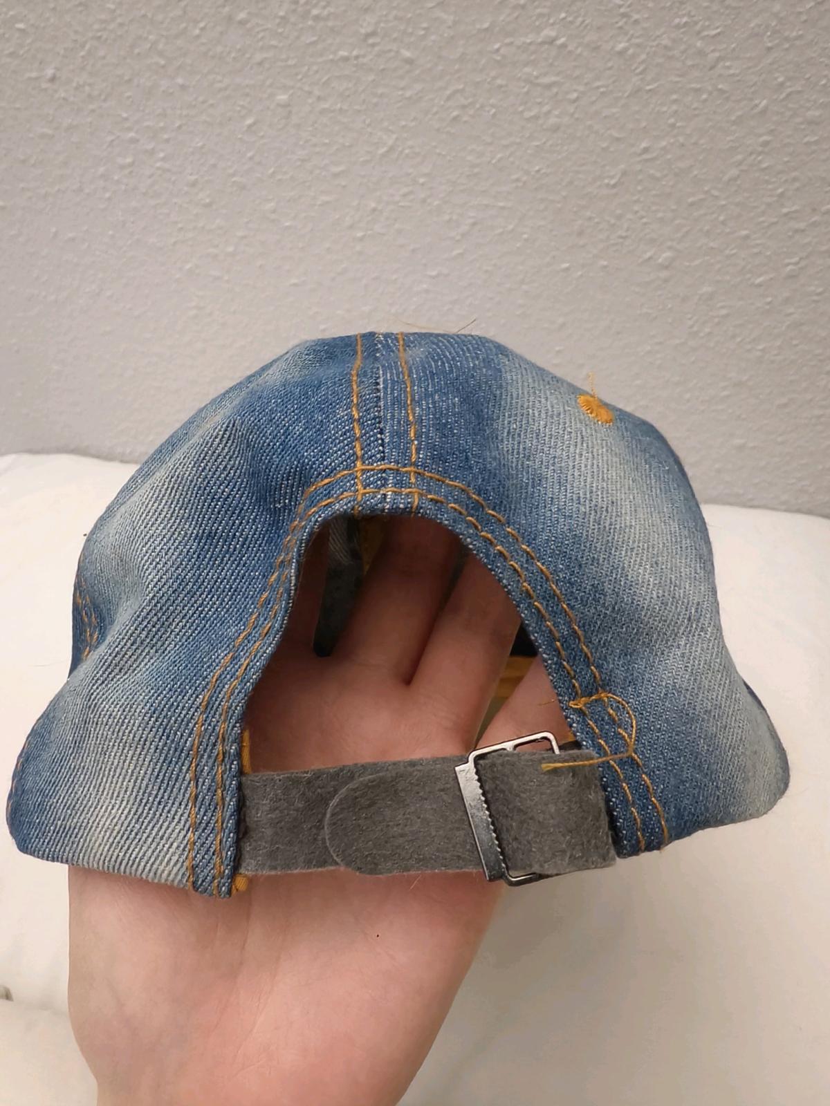Y2K Denim Star Rhinestone Cap