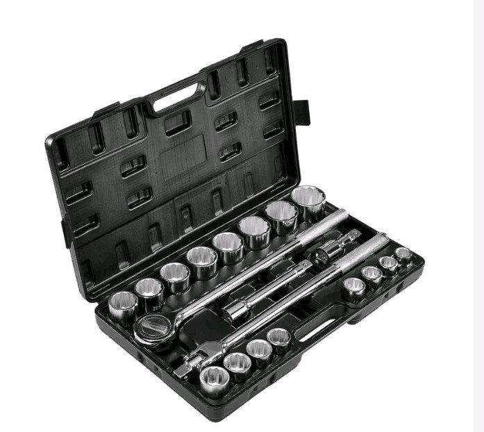 PITTSBURGH 34 in Drive Metric Jumbo Socket Set 20Piece