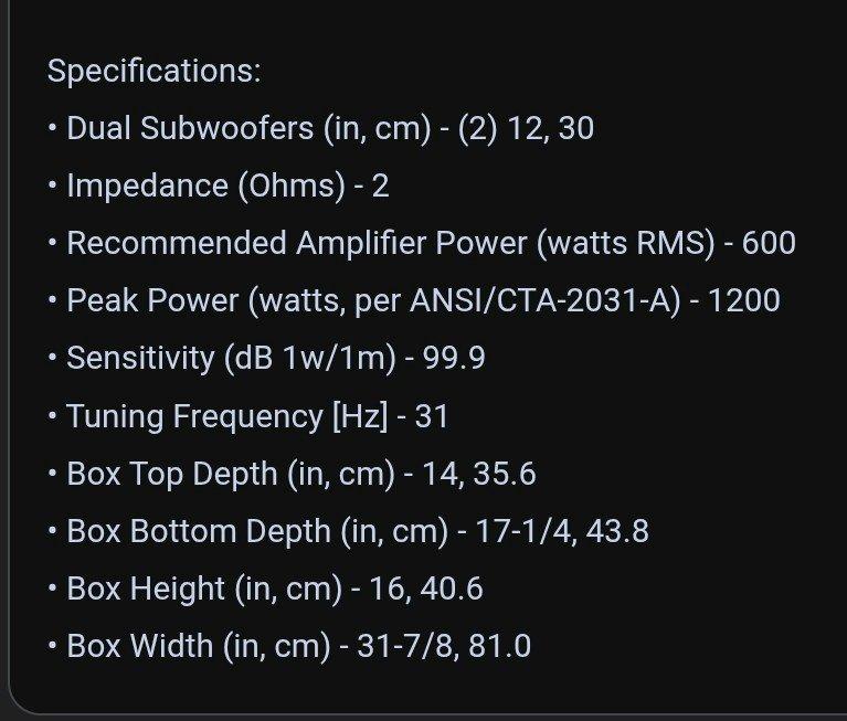 2 Kicker Comp Subwoofers with Box