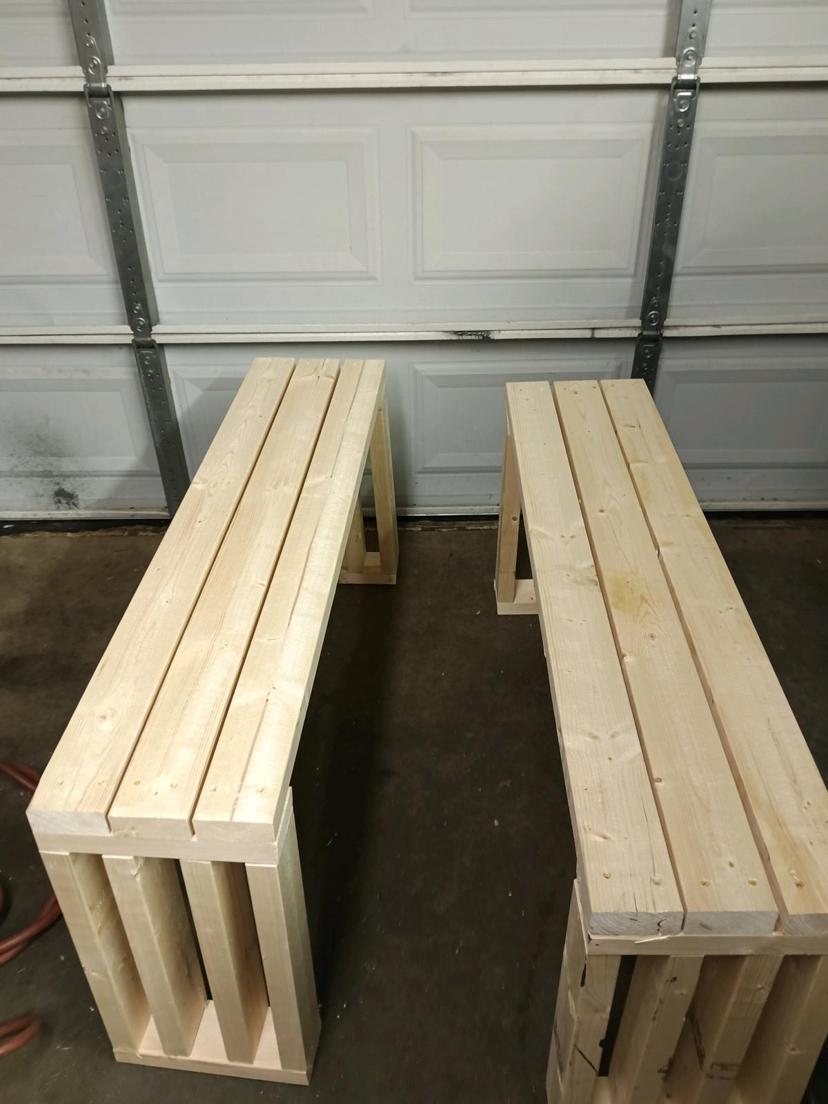 2 Big Benches solid wood