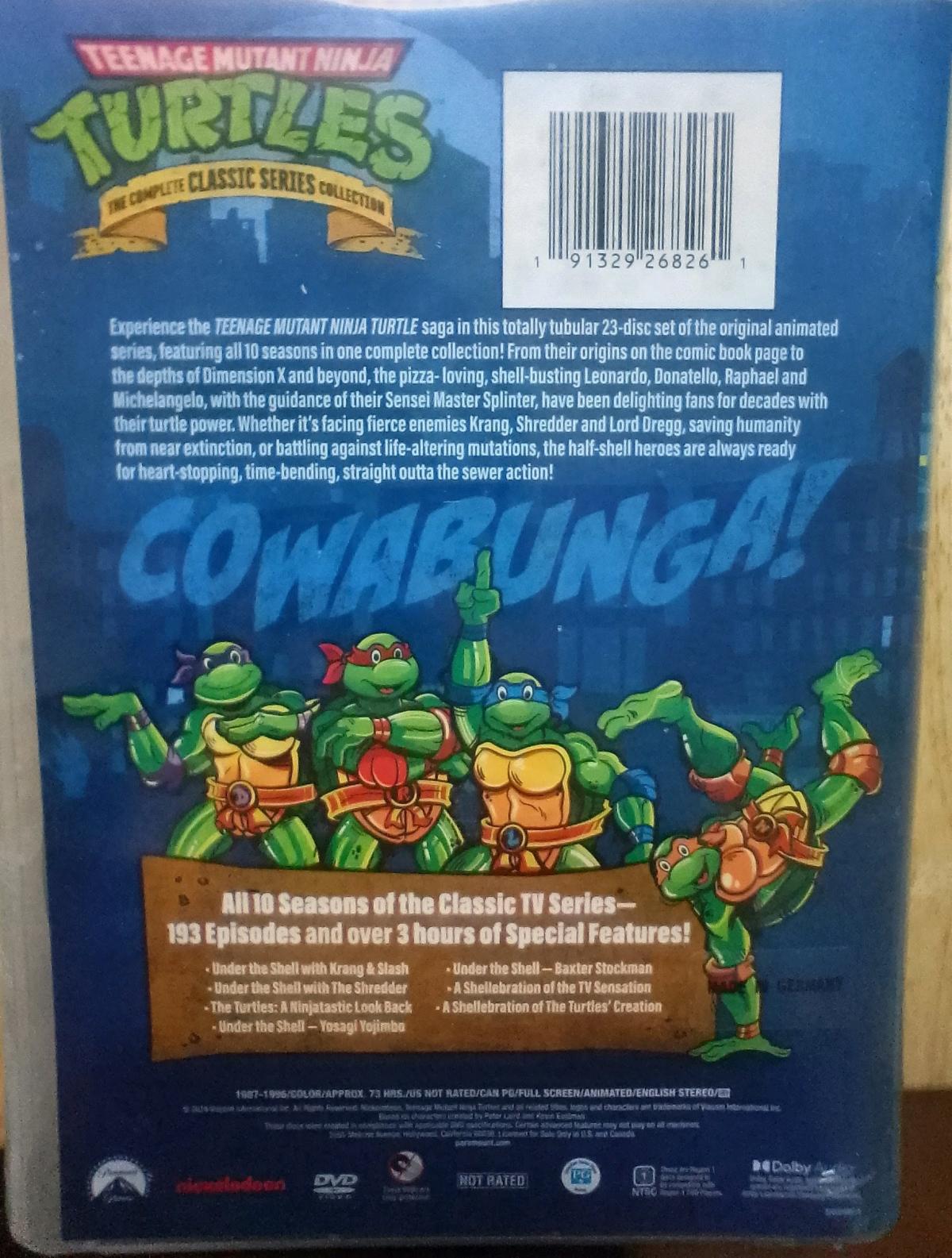 The Complete Classic Series TMNT DvD Set