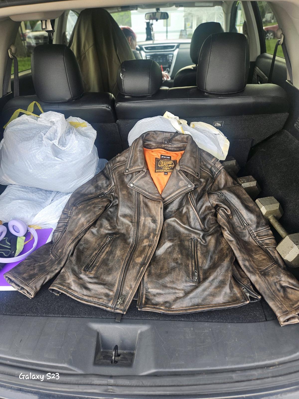 Milwaukee leather riding jacket xxl