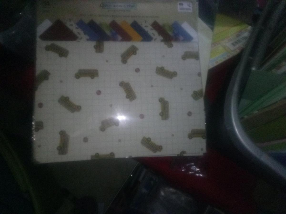 scrapbook with matching paper pack