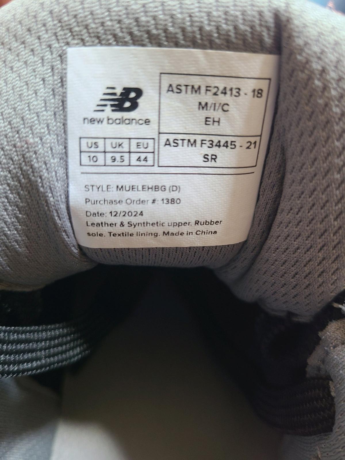 New Balance Steel Toe