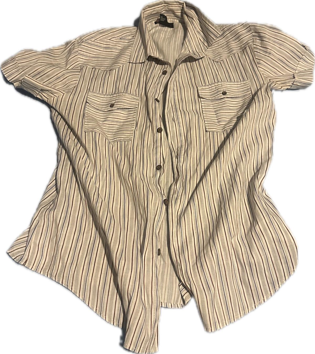 Diesel man pin strip short sleeve shirt