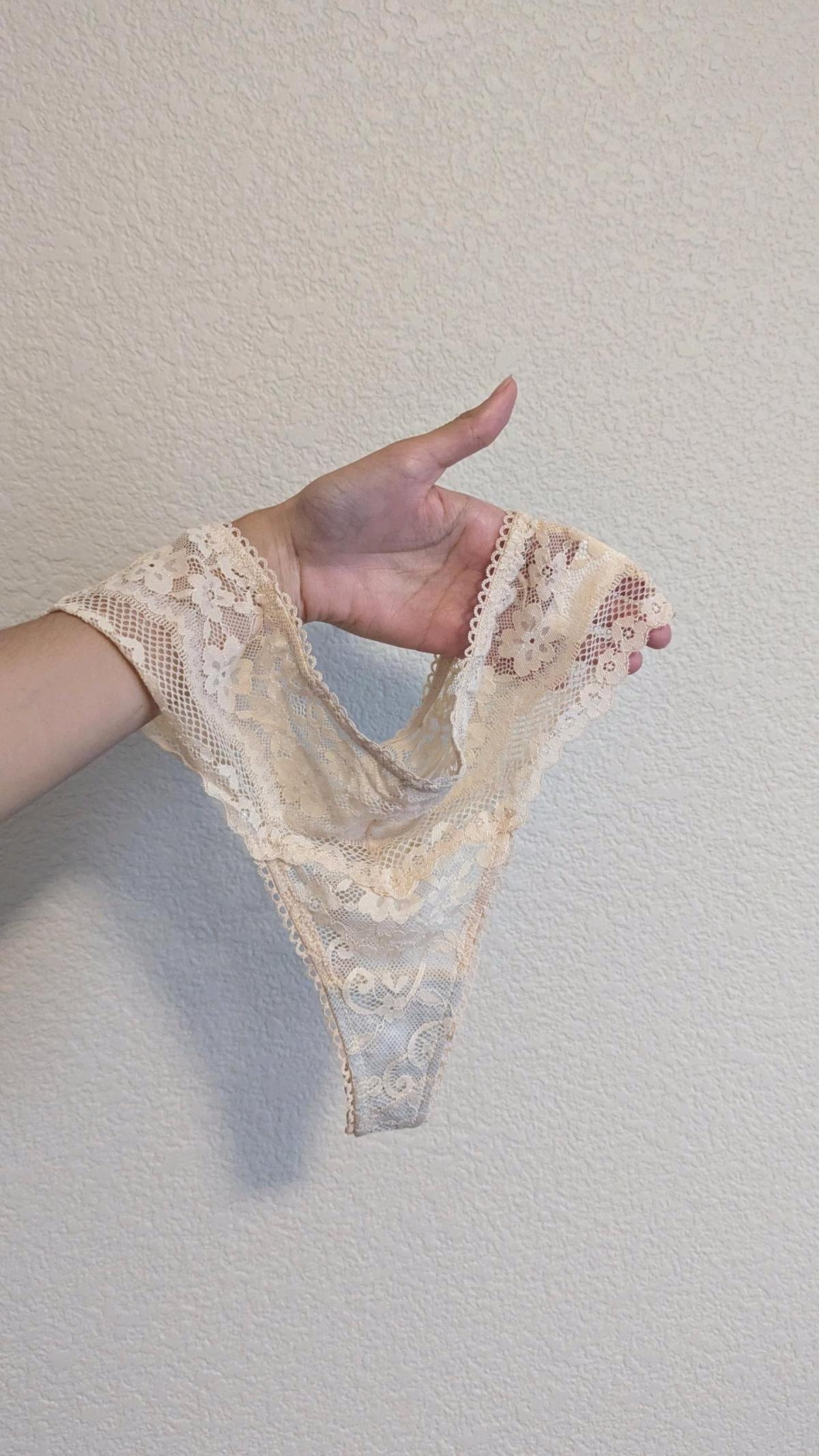 Beige thong