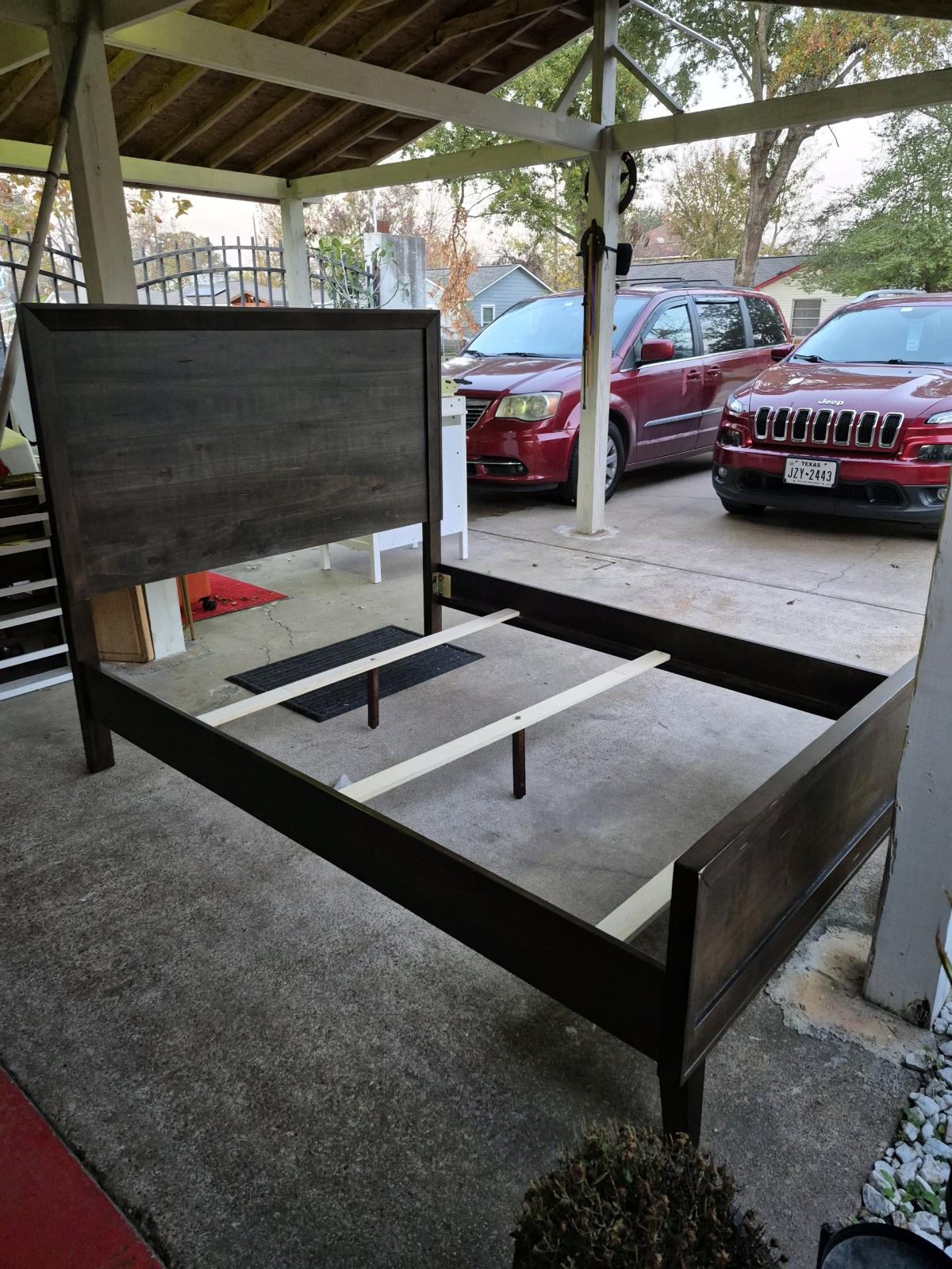 nice Queen Size Wooden Bedframe Only