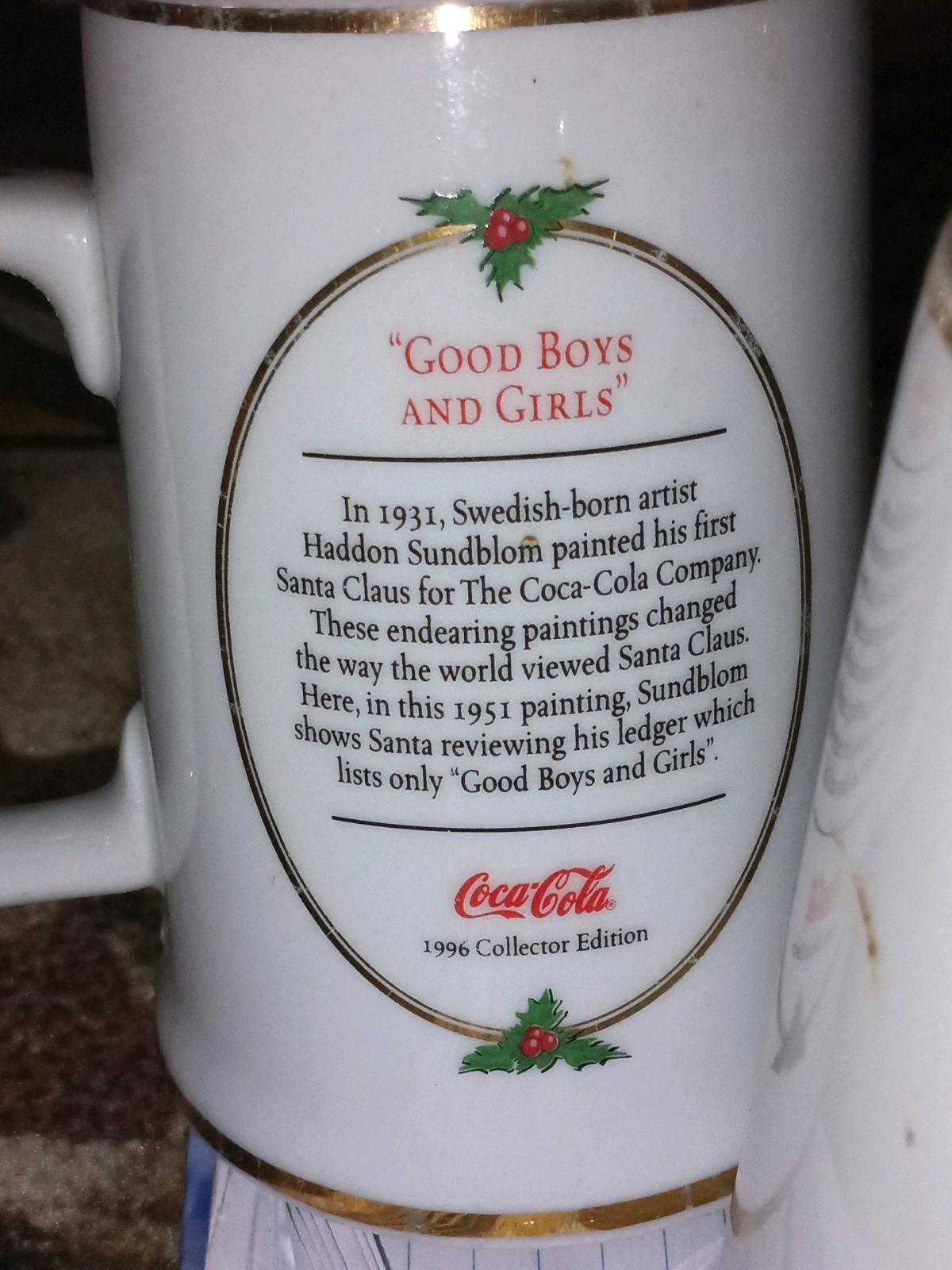 Christmas mugs coke