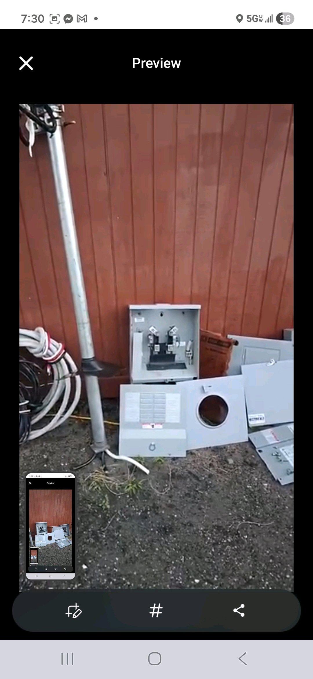 house breakerboxs and wire for inside and out