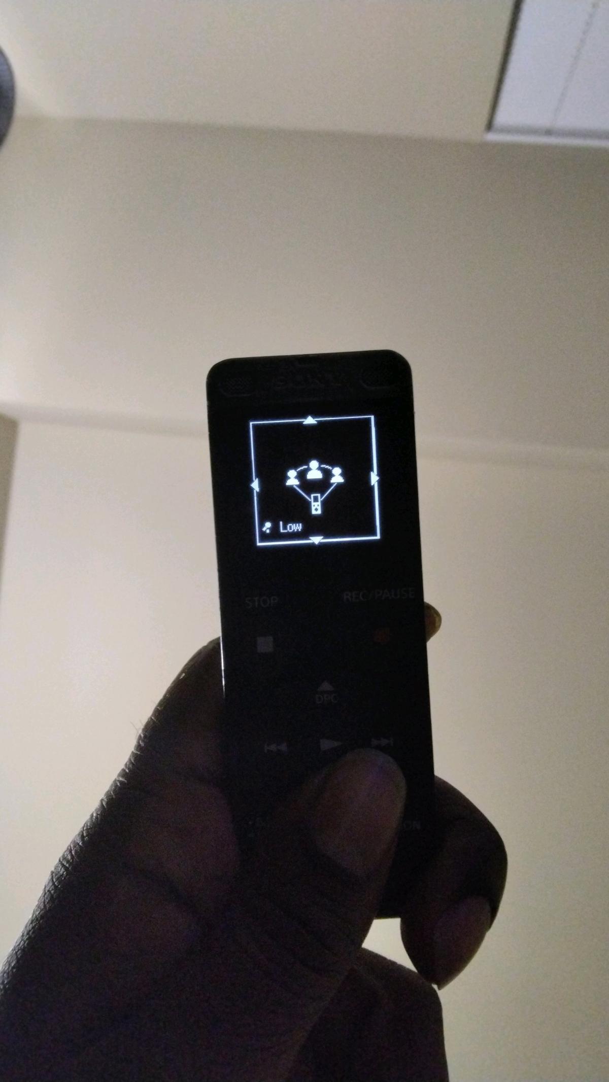 Sony pocket size recorder