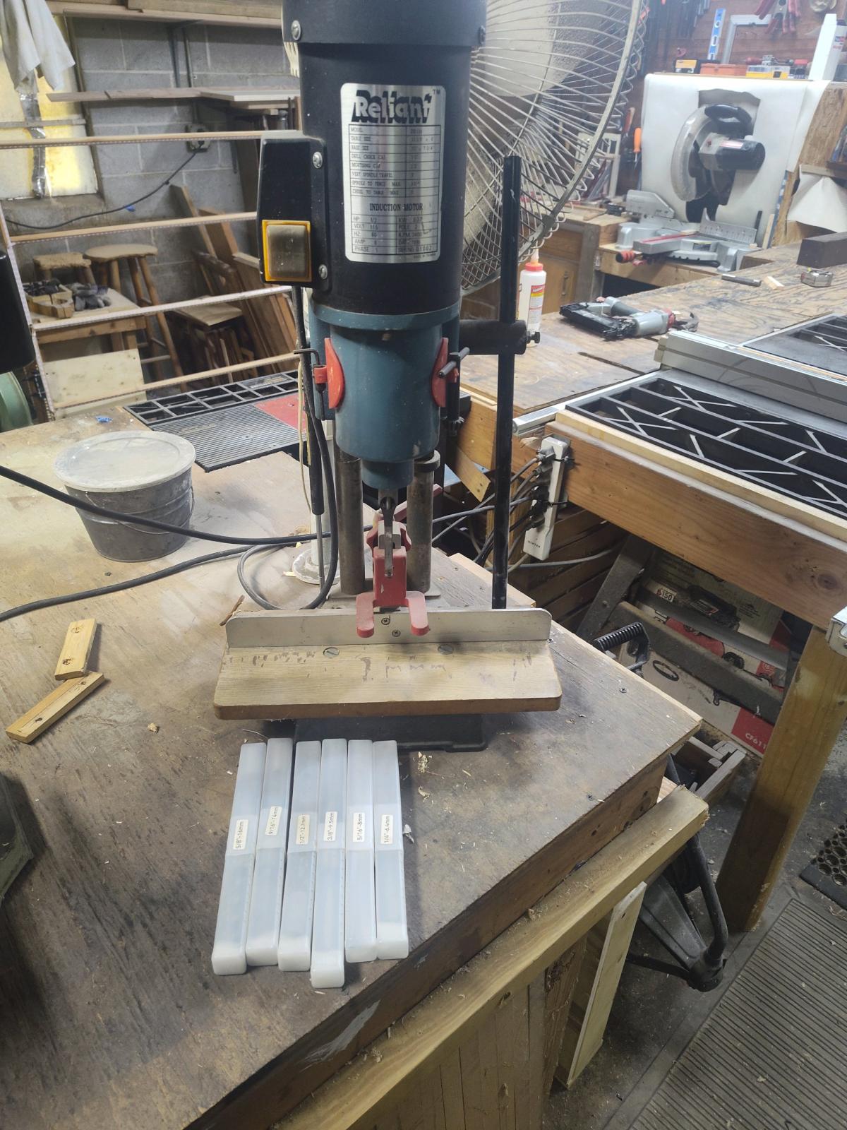 reliant mortise drill and bits