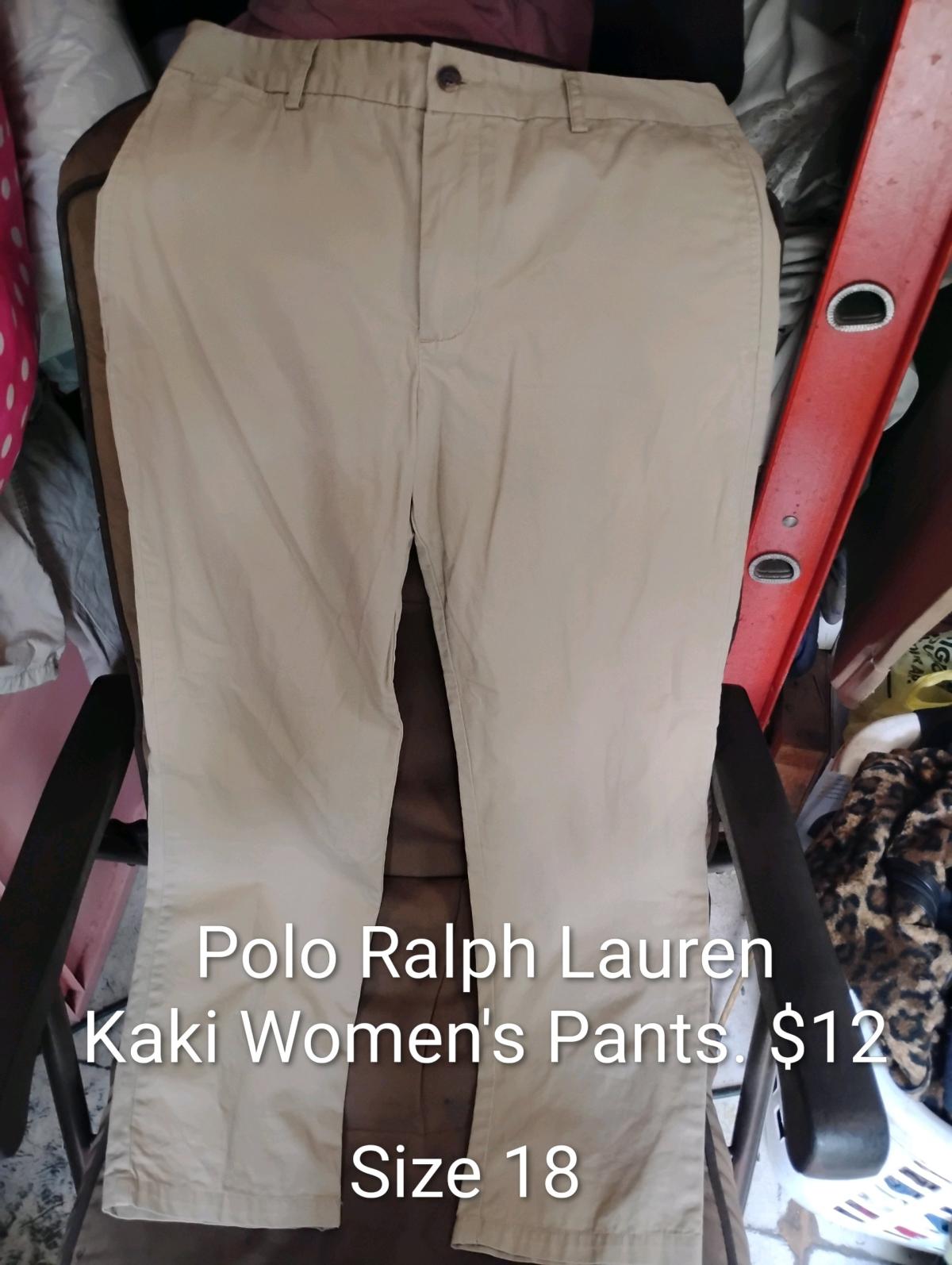 A Nice Pair Of Polo Ralph Lauren Kaki Womens Pants
