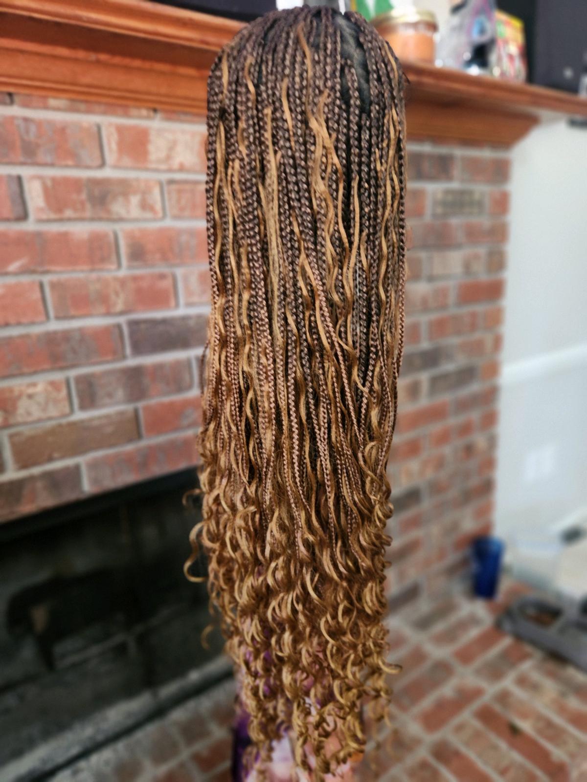 full lace braided wig