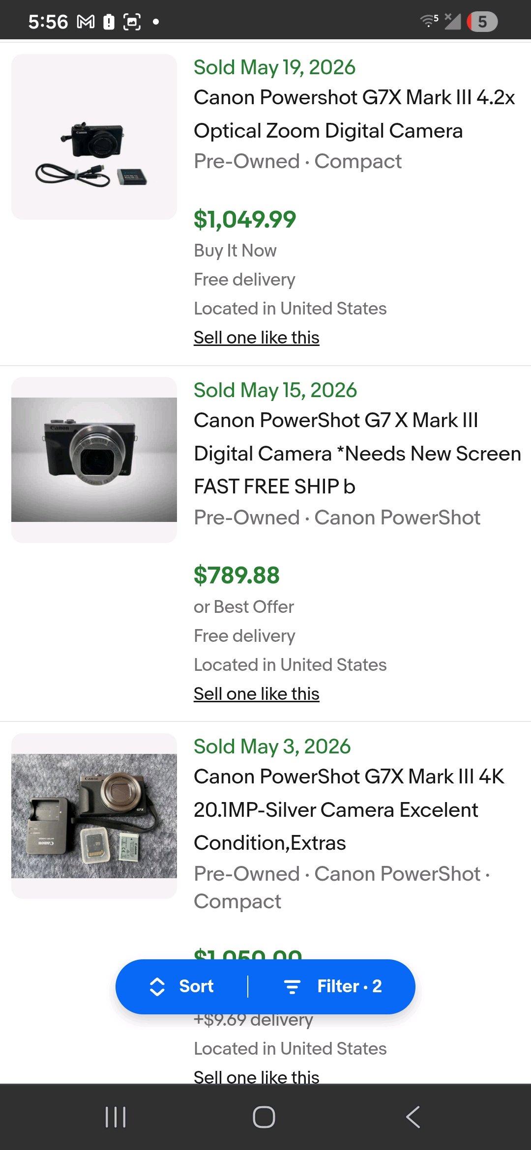 CANON G7X MARK III