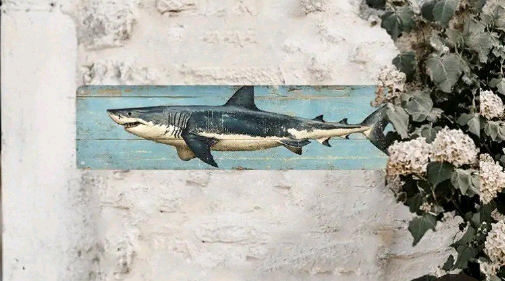Metal Shark Wall Decor