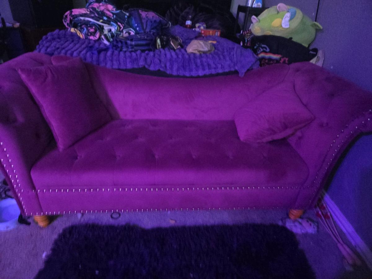 purple couch