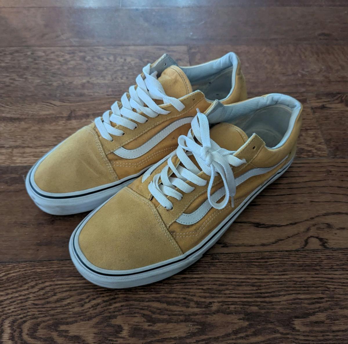 Vans Old Skool Suede Yellow Sneakers US Mens 11 5