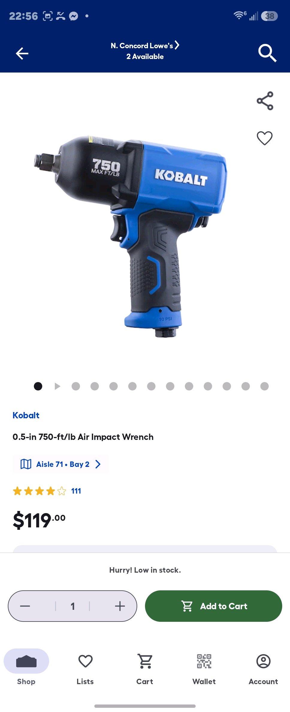 Kobalt power tools brand new