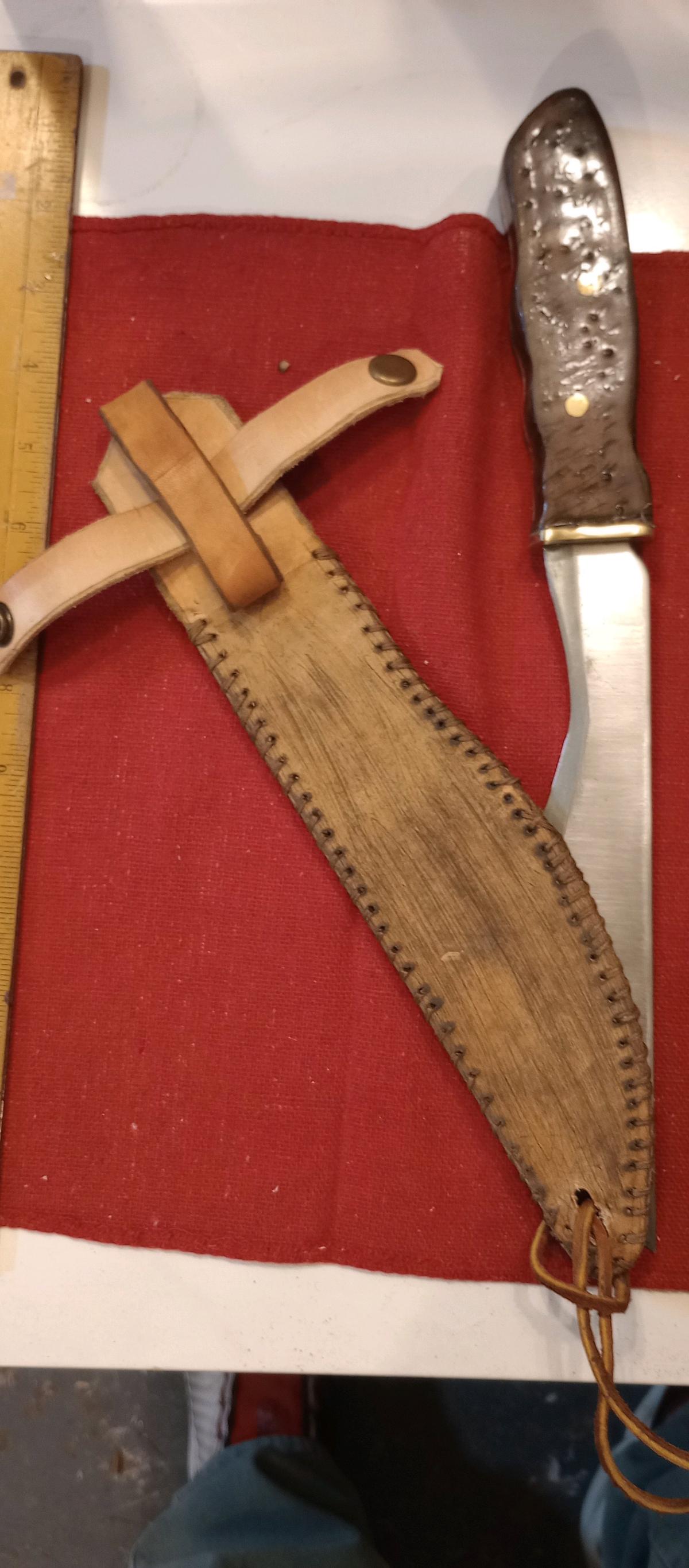 handmade hunting camping knife