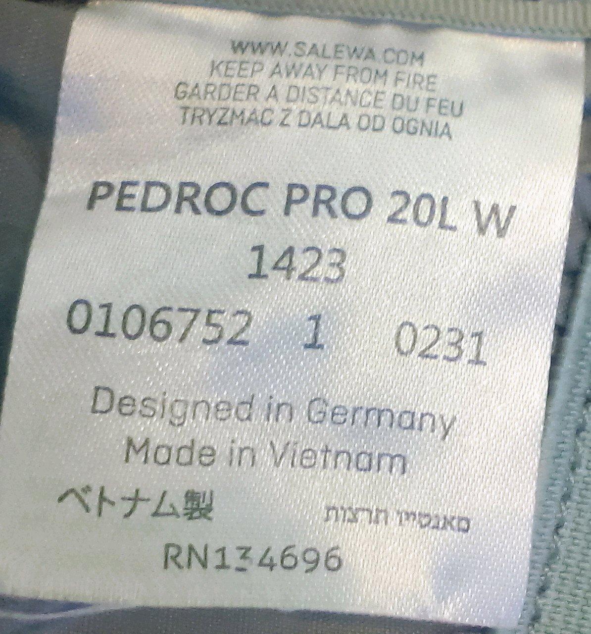 Salewa Pedroc Pro 20L Backpack