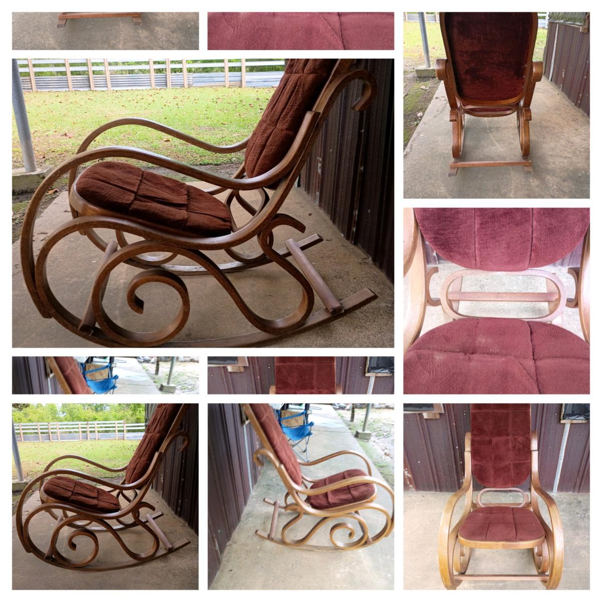 Vintage Thonet Style Bentwood Rocking Chair