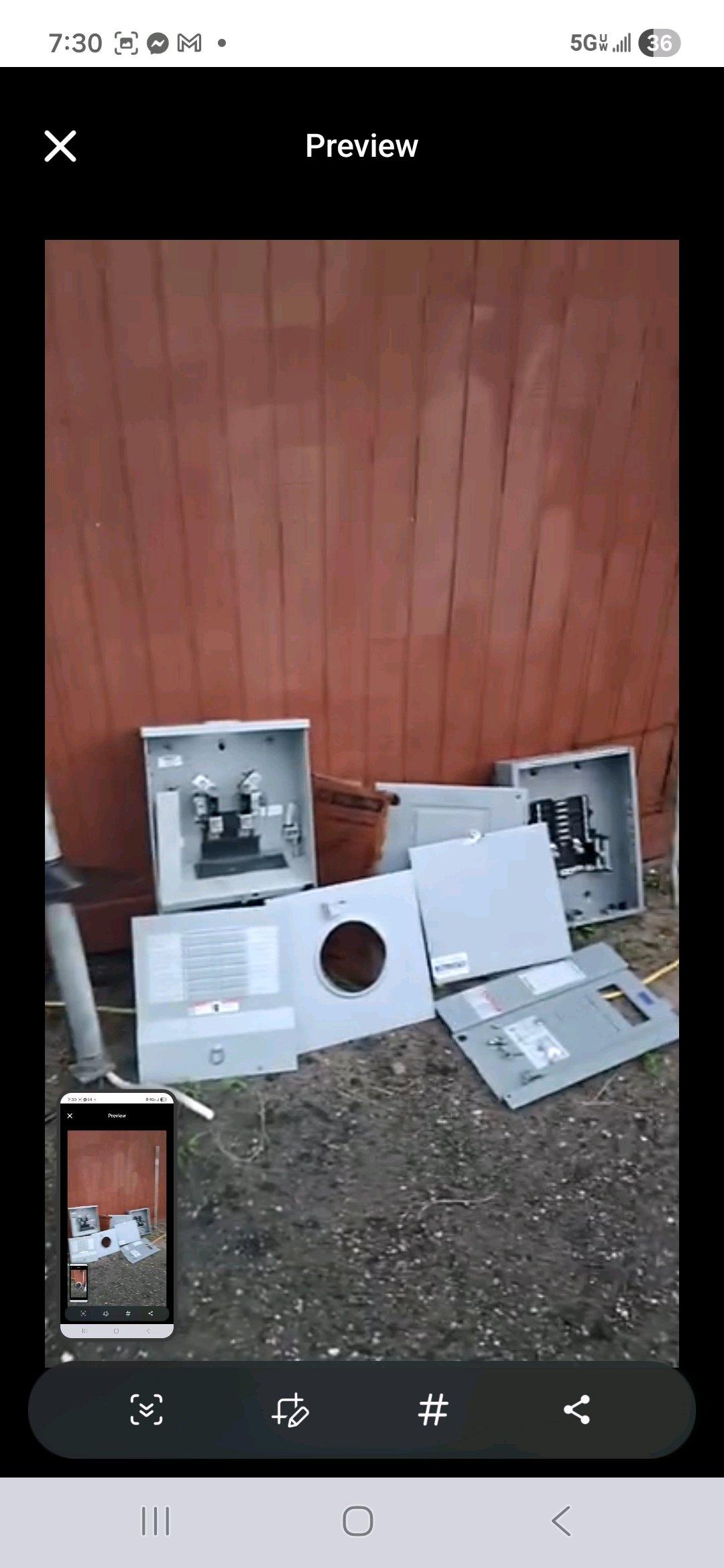house breakerboxs and wire for inside and out