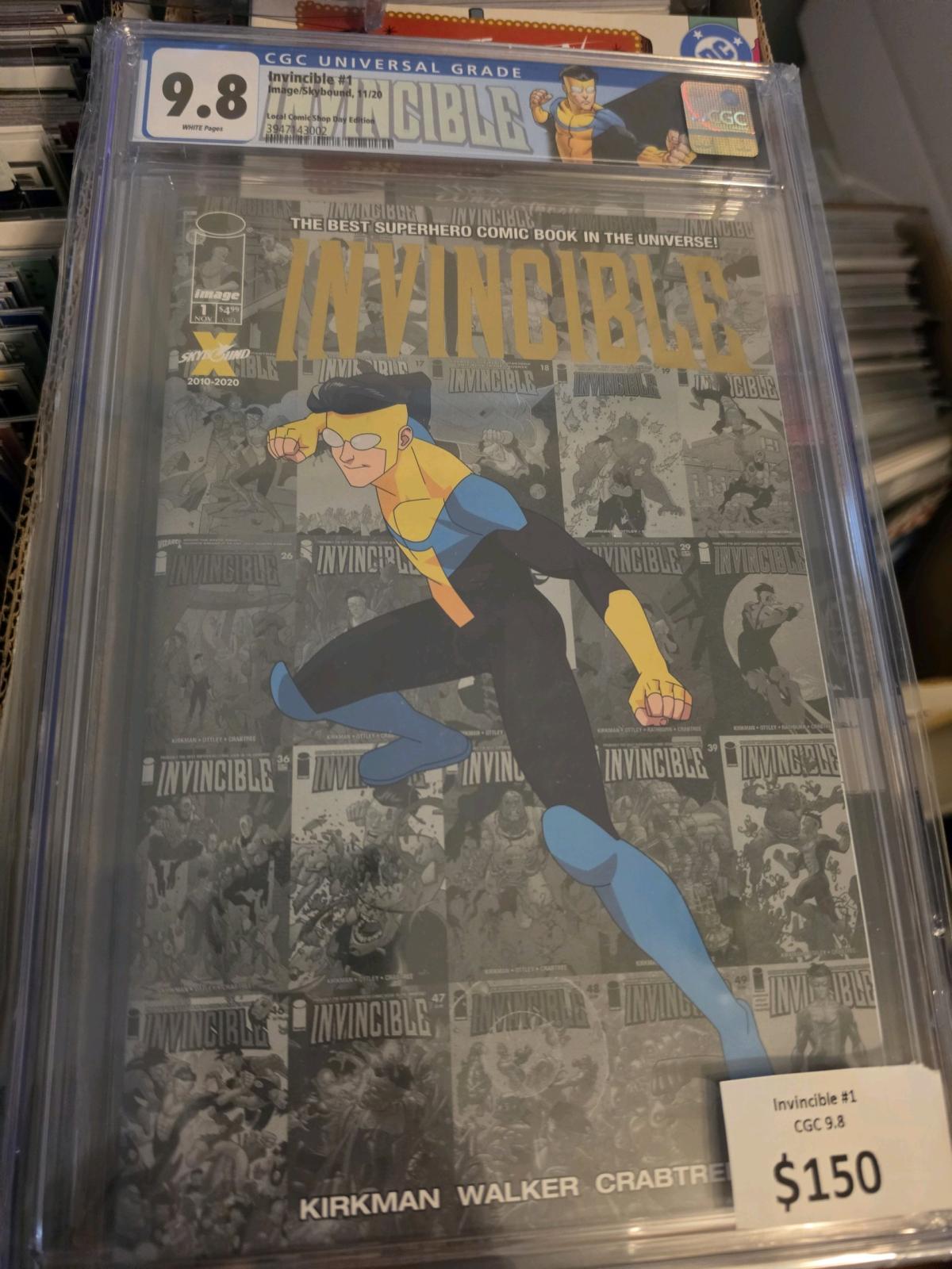 Invincible 1 CGC 98 Local Comic Shop Day Gold Foil Image