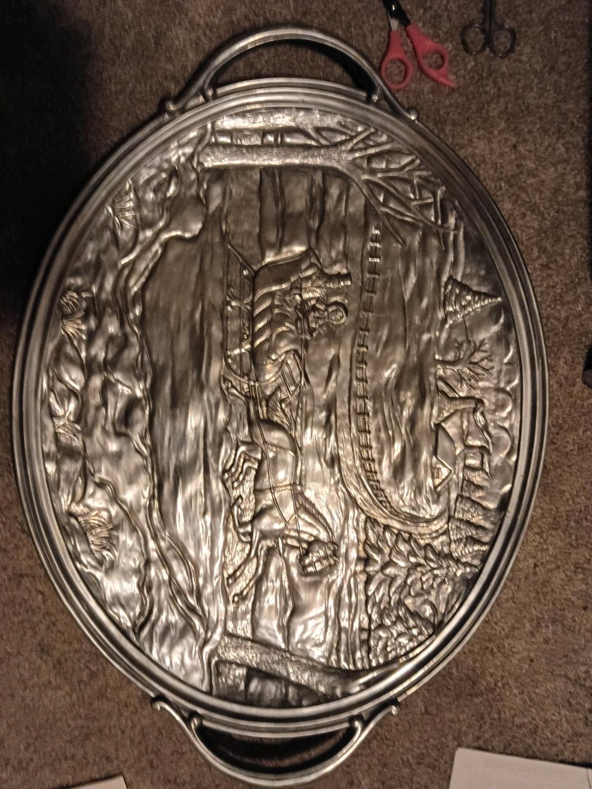 tin Christmas tray
