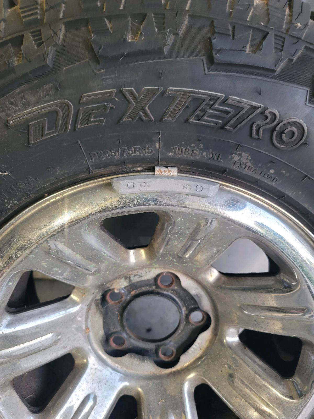 size 15 truck tires