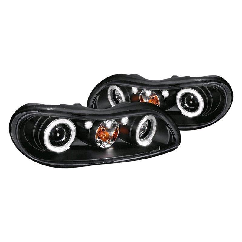 SpecD 9705 Chevy Malibu Halo Projector Headlights Black