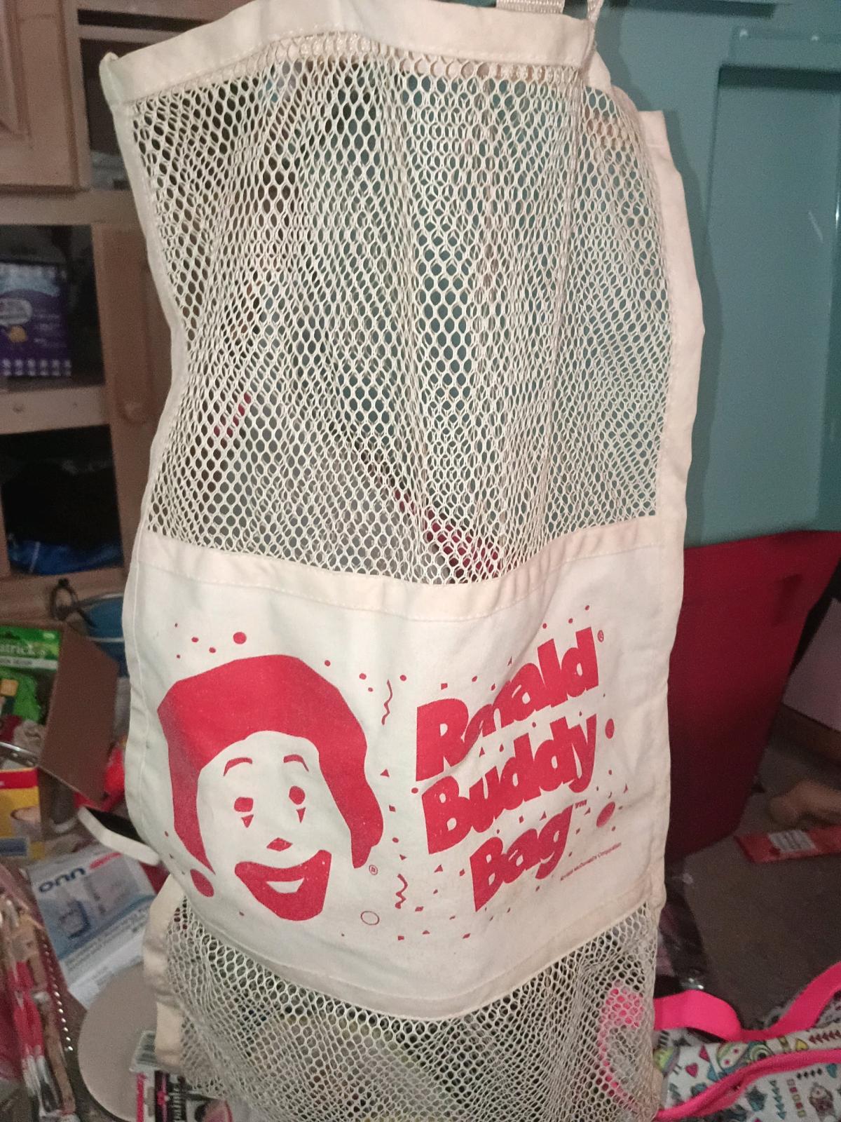 Ronald McDonald mesh bag 20 inches by 12 in