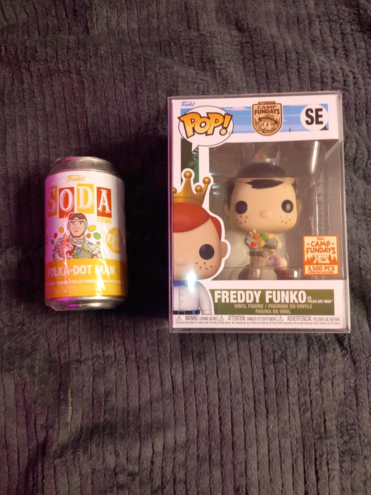 Freddy Funko and a soda