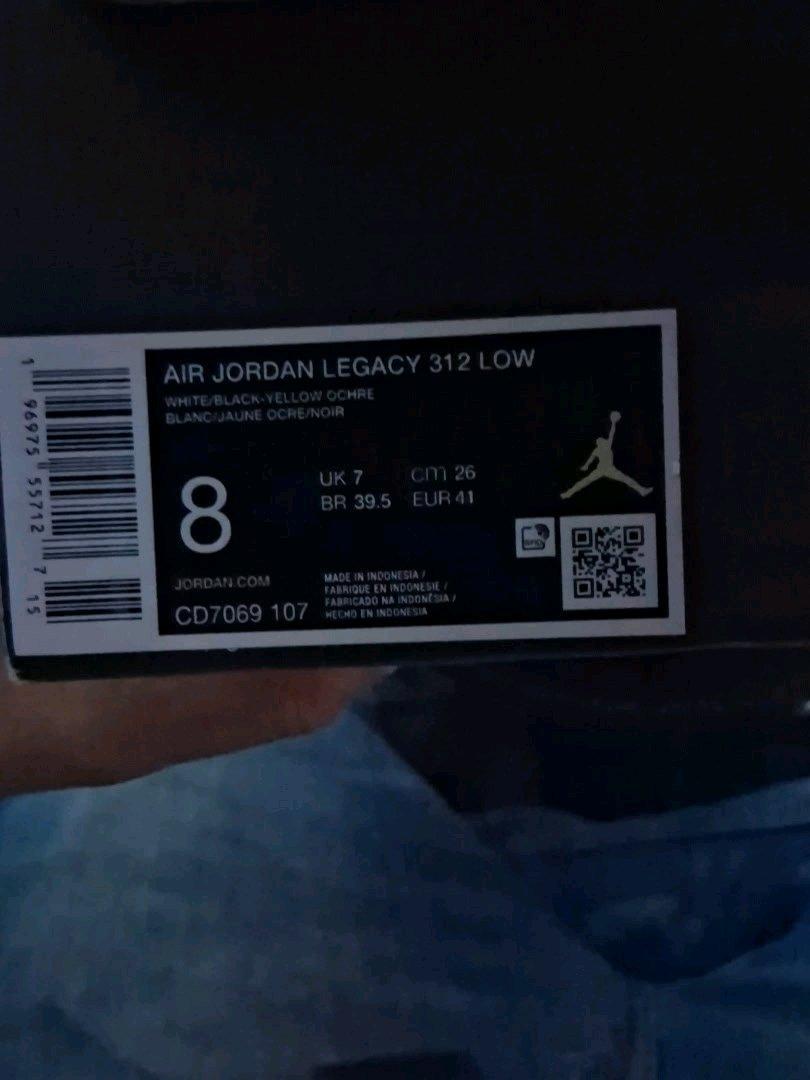 air jordan legacy 312 low size 8