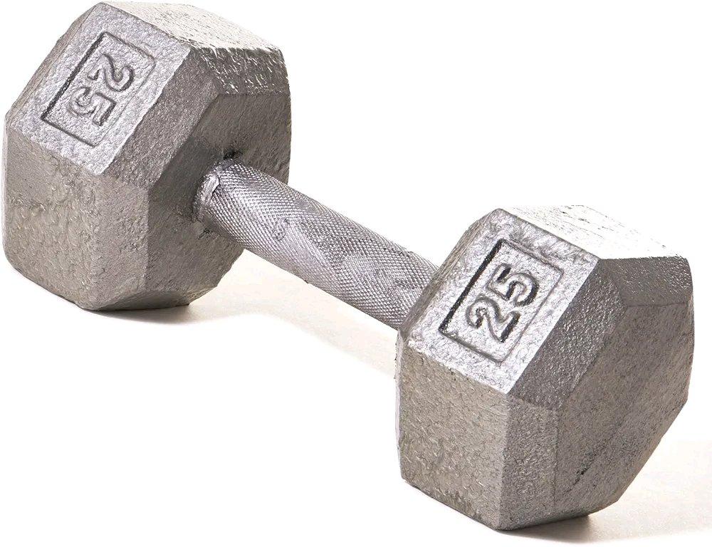 two 25lb dumbells