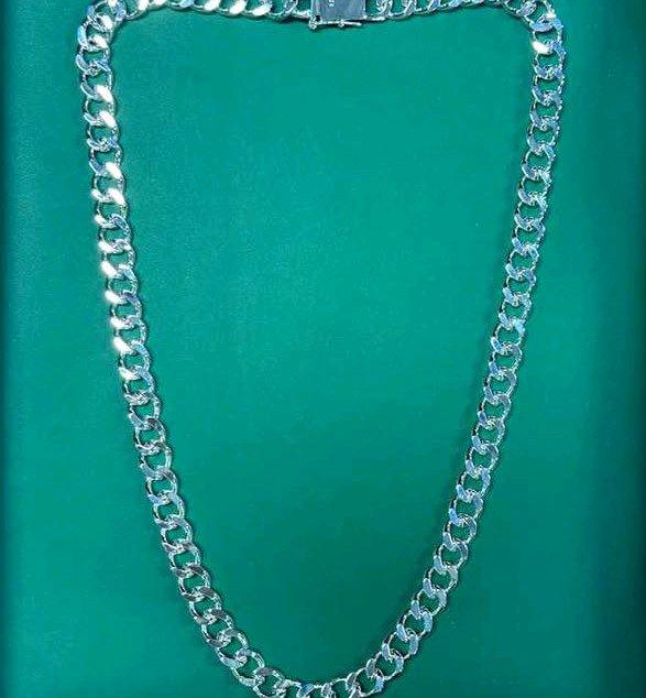 Brand New 9mm 925 Silver Cuban Link 22 Inches Long 925