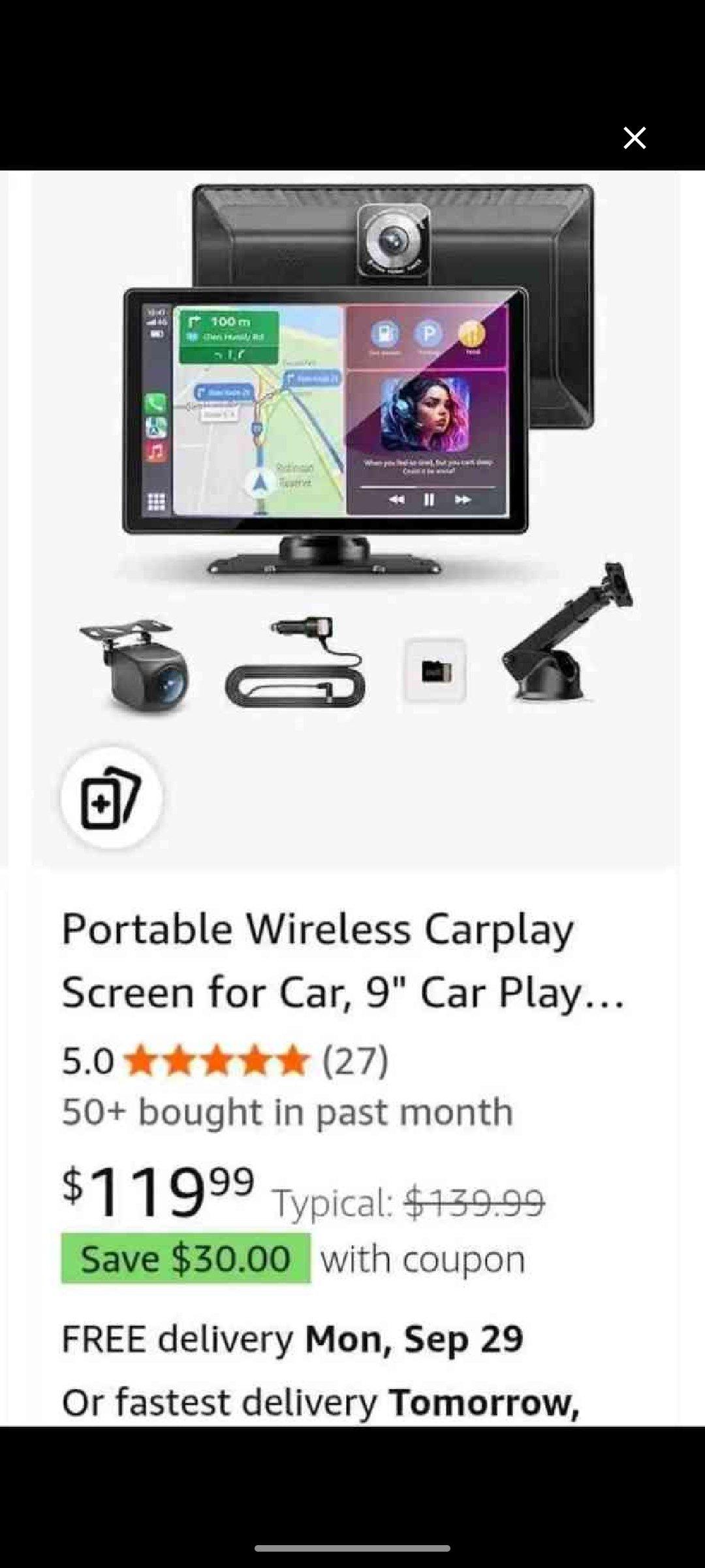 new Portable Wireless Carplay Screen for Car 9 Car Play