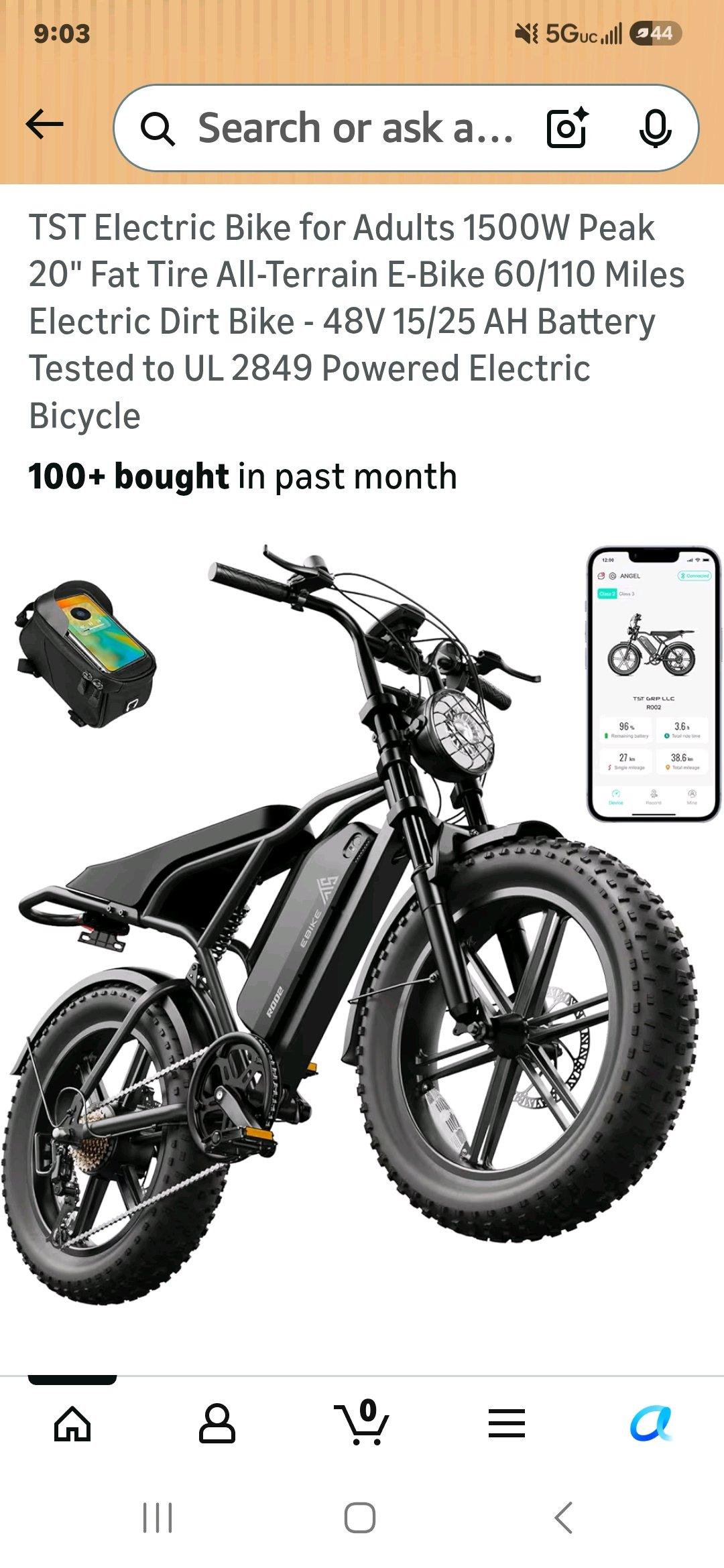 TST Electric Bike for Adult