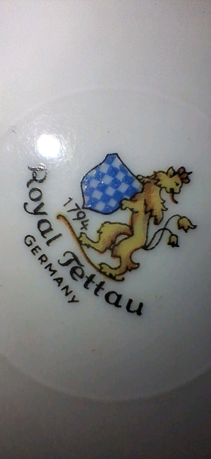 Royal Tettau Germany  PlatinumTrimmed Bread  Butter Plates