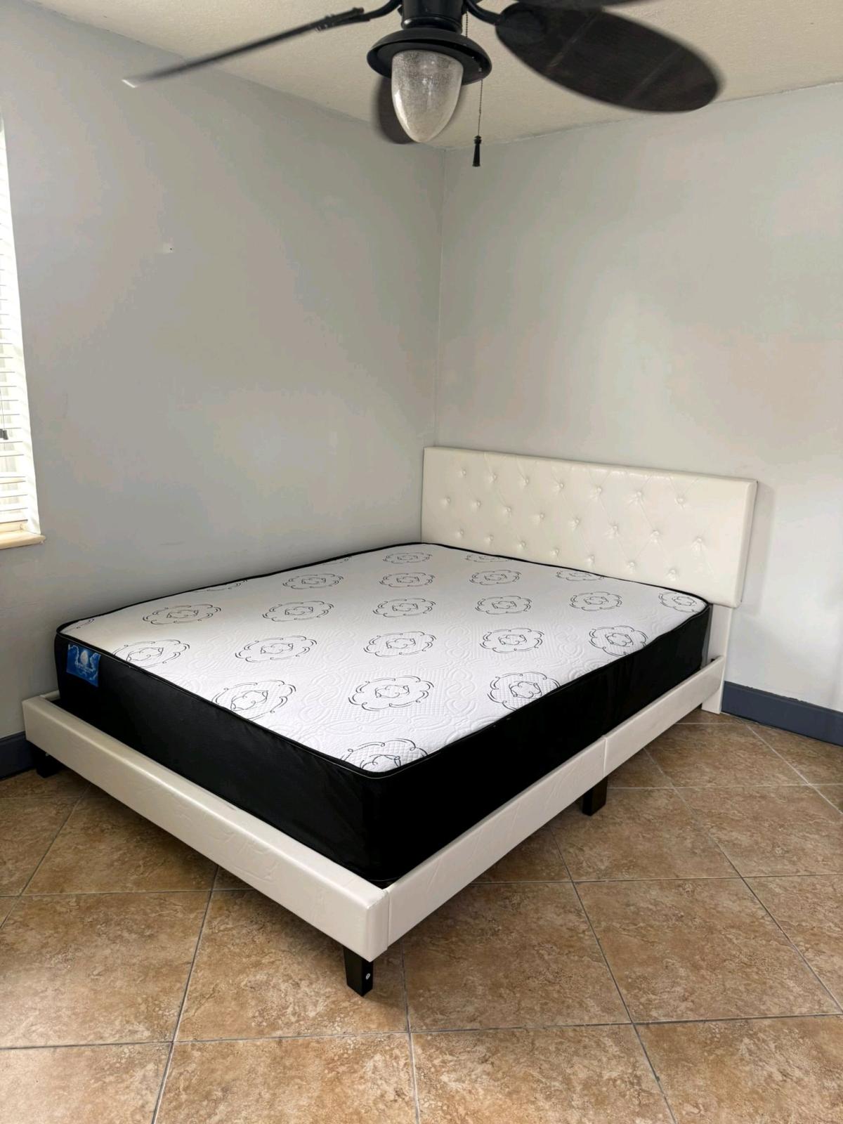 Cama Moderna  Colchn Nuevo Entrega Hoy